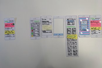 a picture of a paper prototype drawing