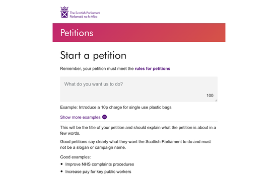 Scottish Petitions 1