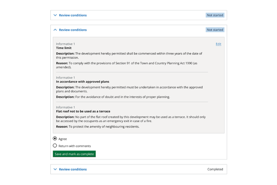 screenshot of BOPS accordion