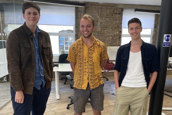 Hugh, Alex, Luke work experience