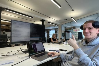 Niko during his internship