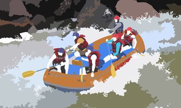 White-water rafting