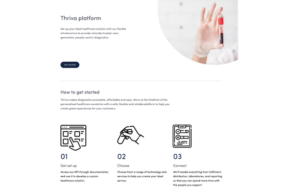 Thriva user interface